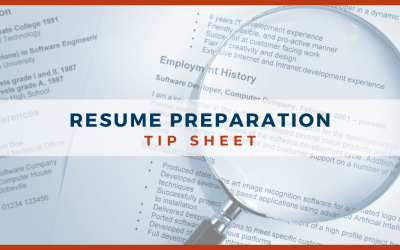 Resume Preparation Tip Sheet