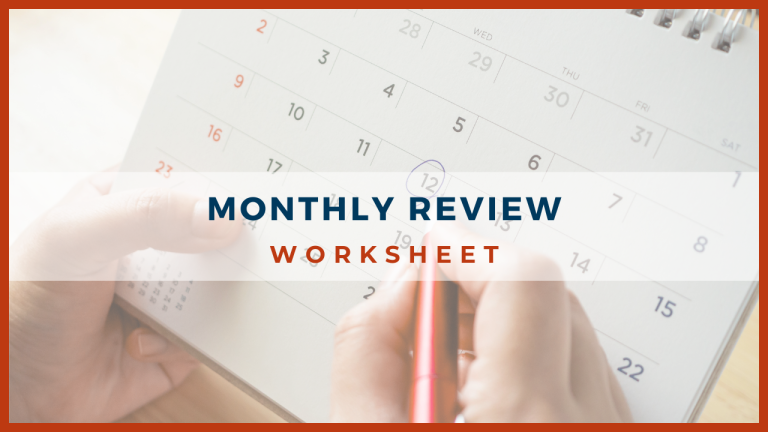 Monthly Review Worksheet