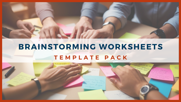 Brainstorming Worksheets Template Pack