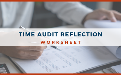 Time Audit Reflection Worksheet